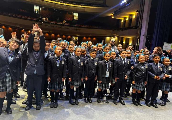 Fray Pedro de Gante gana 3er lugar estatal en Himno Nacional