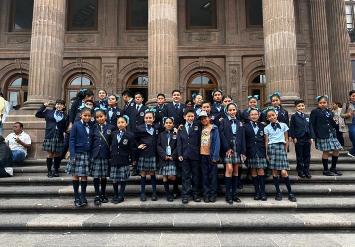 Fray Pedro de Gante gana 3er lugar estatal en Himno Nacional