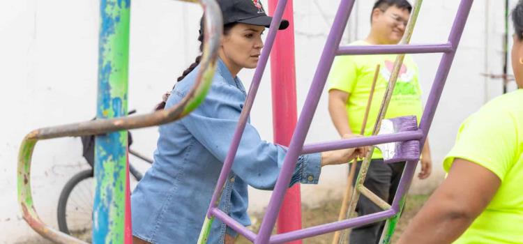 Rehabilitaron el parque Arboledas Rehabilitaron el parque Arboledas