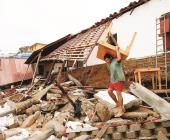Primeras víctimas del huracán Erick