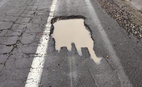 Enorme bache provocó choque
