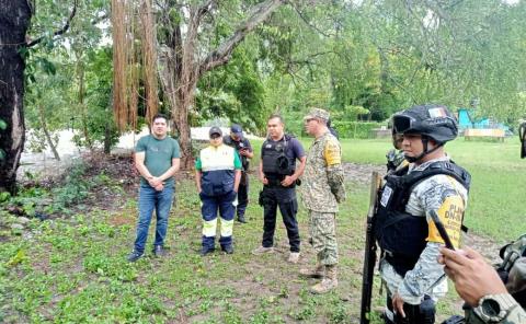 Ejército Mexicano y autoridades evalúan cuerpos de agua

