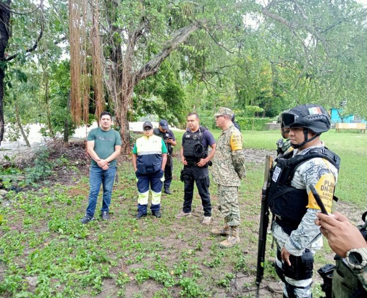 Ejército Mexicano y autoridades evalúan cuerpos de agua
