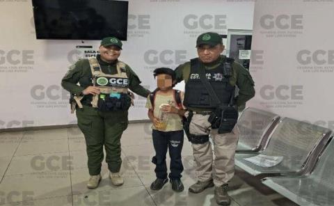 Rescataron a menor de edad