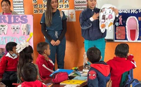 Previenen problema de caries en alumnos

