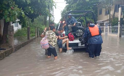 Evacuaron a familias