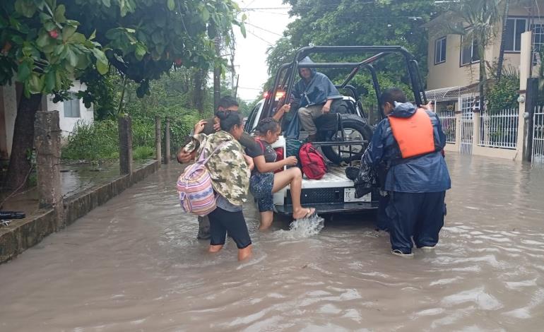 Evacuaron a familias