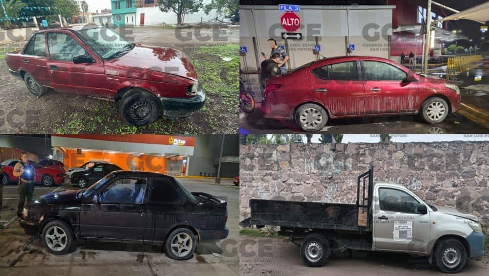 Incautó GCE  4 automóviles
