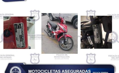 Recupera agentes dos motos robadas en Tampacán