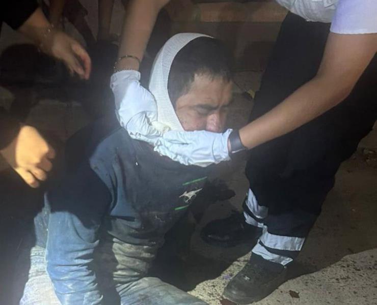 MOTOCICLISTA HERIDO AL DERRAPAR Y CAER
