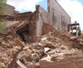 Fincas en riesgo de derrumbarse