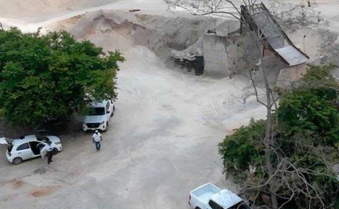 Extraen ilegalmente el material pétreo