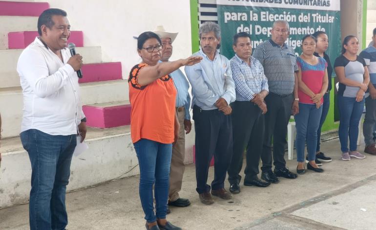 Presidente Municipal tomó protesta a la nueva Titular de Asuntos Indígenas 
