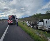 Trailero grave en accidente 