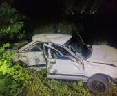 VOLCADURA DE AUTO; 1 HERIDO