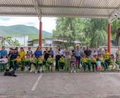 Entrega de mobiliario  escolar rehabilitado