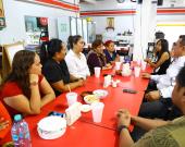 Alcalde convivió con comité vecinal 