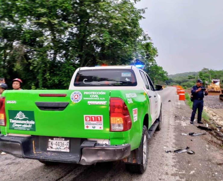 Motociclista lesionado al derrapar su unidad                                  
