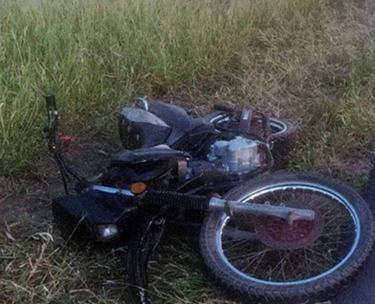 Motociclista grave al sufrir un accidente 
