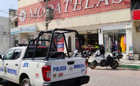 Atracaron Modatelas en plena Av. Hidalgo