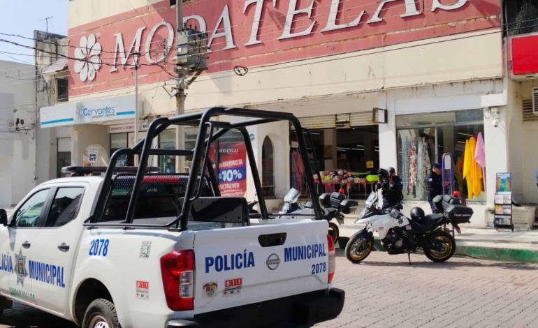 Atracaron Modatelas en plena Av. Hidalgo