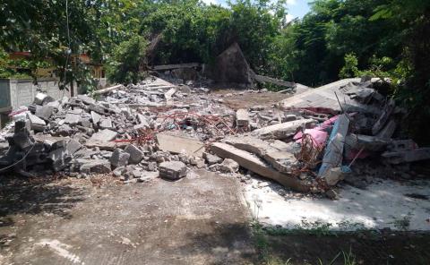 Sin fecha de reconstrucción de la capilla del Bo. San Juan