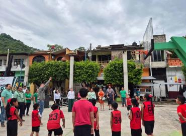 Tamán tendrá techado en cancha de básquetbol