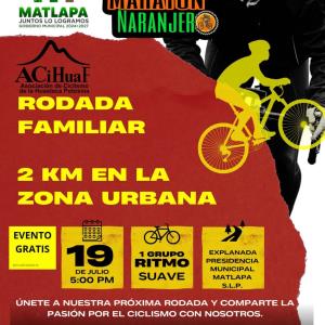 Convocan a rodada familiar y maratón de ciclismo en Matlapa
