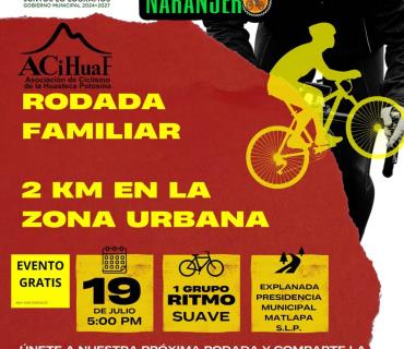 Convocan a rodada familiar y maratón de ciclismo en Matlapa