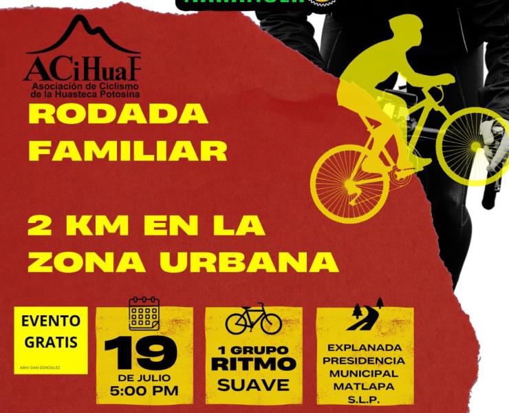 Convocan a rodada familiar y maratón de ciclismo en Matlapa
