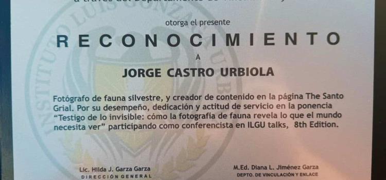 Reconocieron labor de fotógrafo J. Castro Reconocieron labor de fotógrafo J. Castro