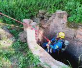 Peligrosas maniobras tras rescate de un can
