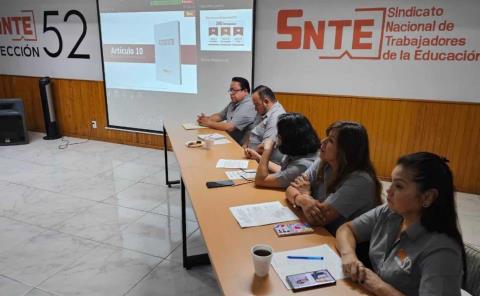 Líderes del SNTE tuvieron reunión

