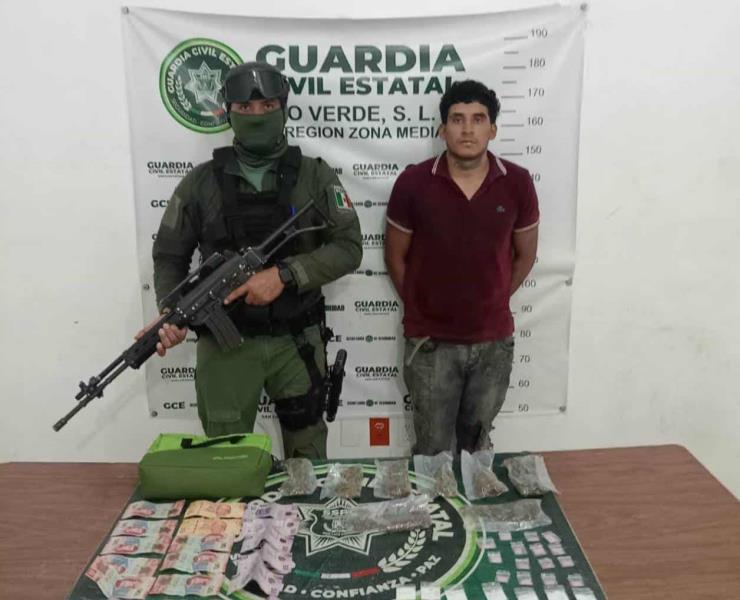 Distribuidor de drogas preso
