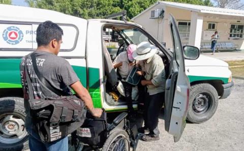 Mujer fue auxiliada en su domicilio