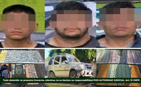 TRES NARCOS CAPTURADOS