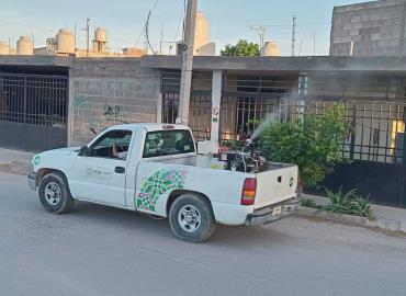 Jurisdicción VI de Tamazunchale realizó nebulización en Tampacán