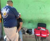 Otro motociclista sufrió accidente