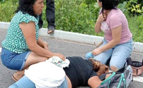 MURIÓ MUJER  TRAS ACCIDENTE       
