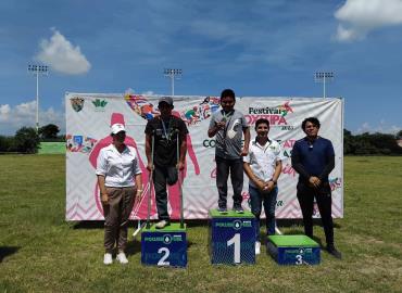 Gana niño de 10 años en atletismo adaptado; compiten en Oxitipa 2025