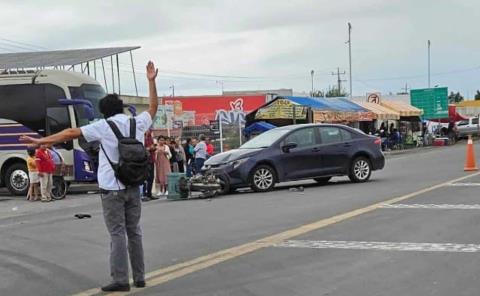 MOTOCICLISTA  QUEDÓ GRAVE
