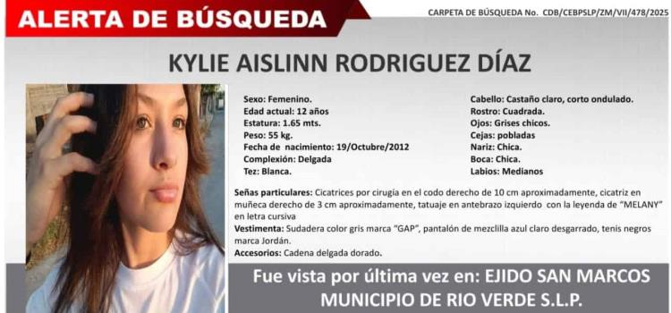 Jovencita está desaparecida