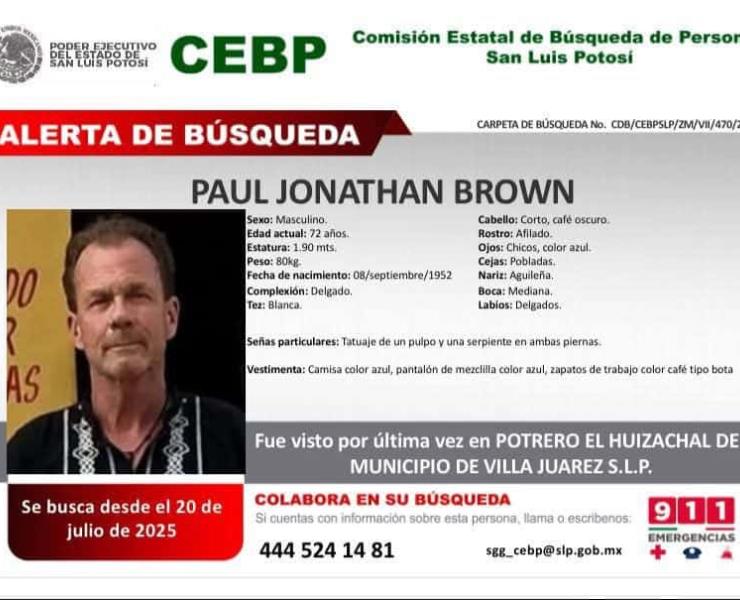 Intensifican búsqueda del gringo en Villa Juárez
