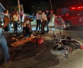 IMPACTARON A MOTOCICLISTA