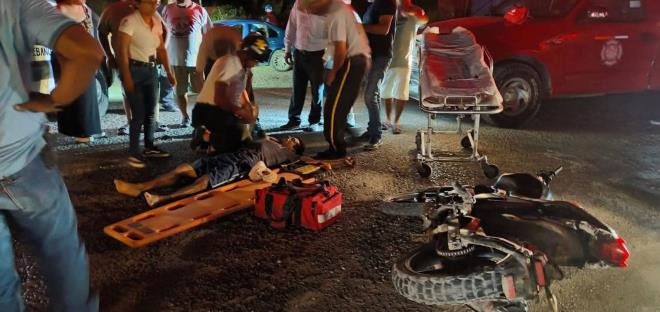 IMPACTARON A MOTOCICLISTA