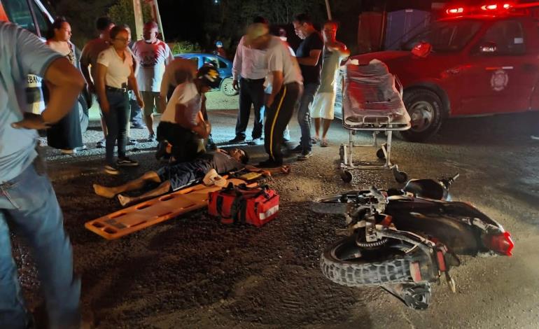IMPACTARON A MOTOCICLISTA