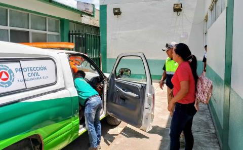MUJER HERIDA AL CAER A UN ARROYO