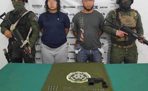 Capturaron a pareja armada
