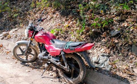 Motociclista lesionado