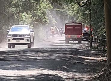 Aplican remedio temporal en acceso a Tampacán